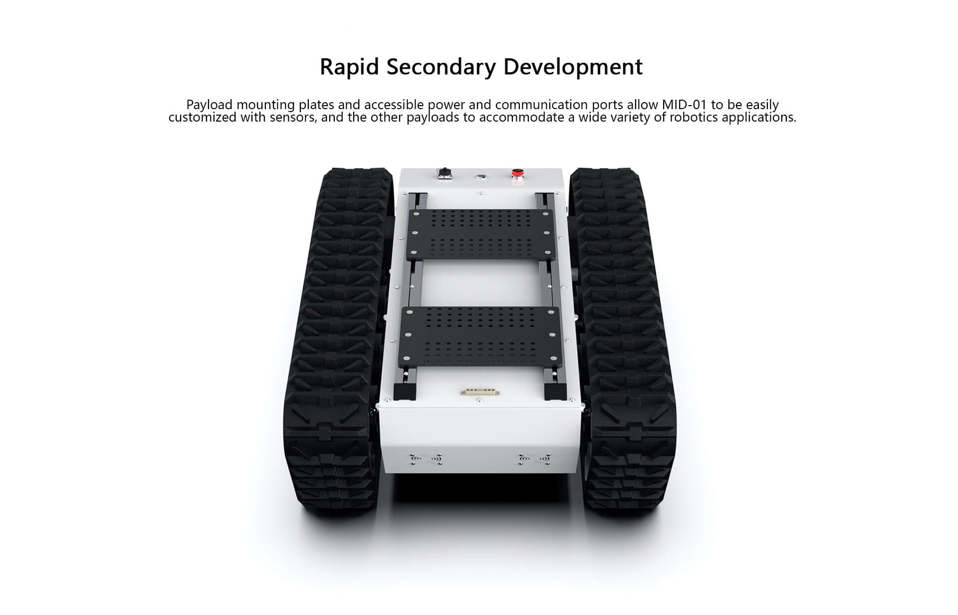 YUHESEN track differential steering UGV MID-01 tracked robot platform