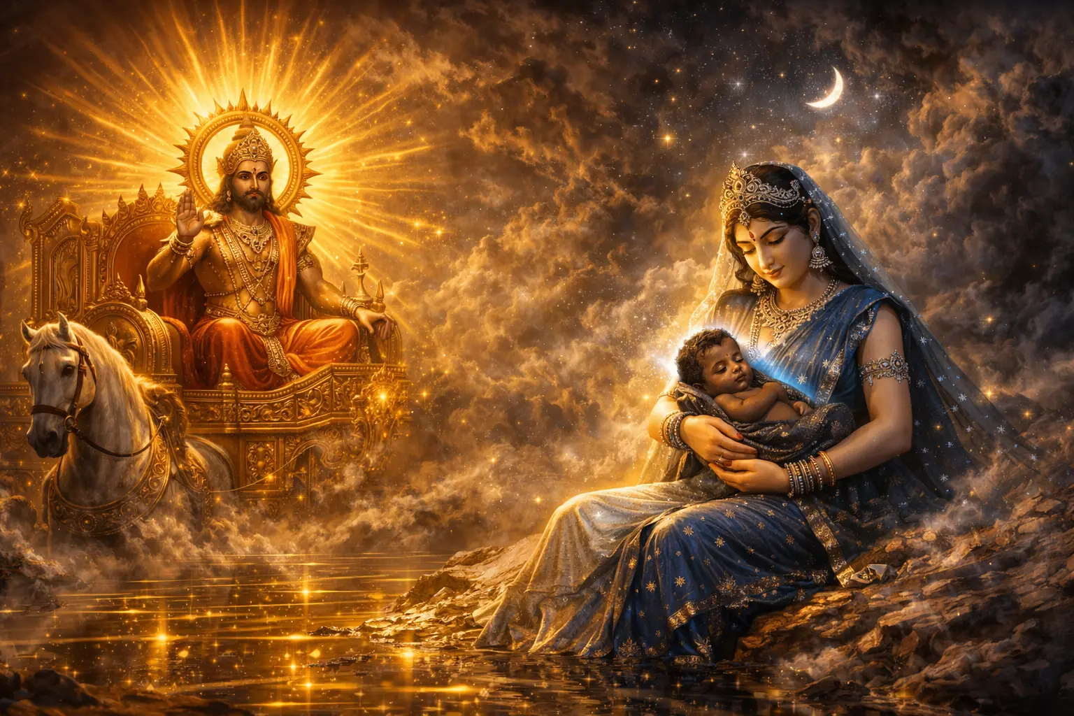 Shanidev's divine birth — Son of Surya and Chhaya