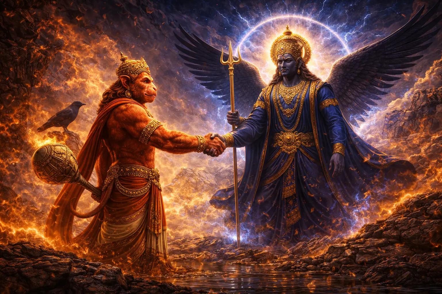 Shanidev and Hanumanji — the divine agreement in Lanka